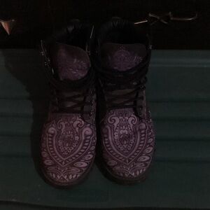 Disney Purple Lace Up Boots